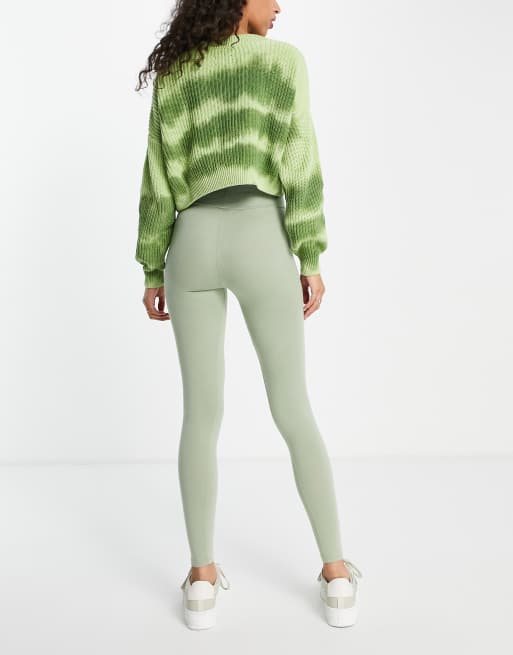 GREEN COTTON TIGHTS