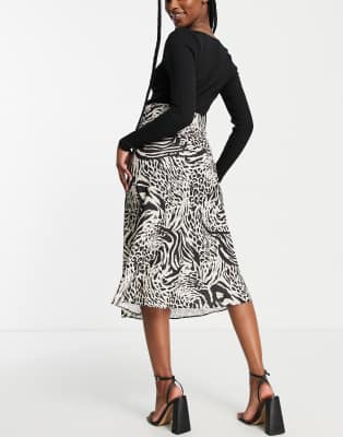 miss selfridge midi skirt