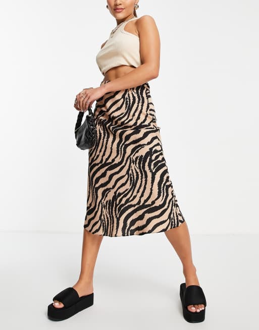 Animal print bias cut midi skirt best sale