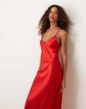 Miss Selfridge foil strappy maxi dress | ASOS