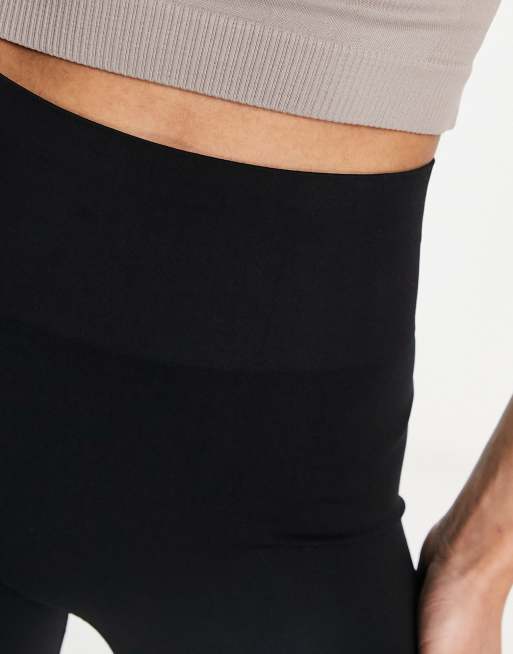 Miss Selfridge seamless high waist leggings in black, 4 of 4