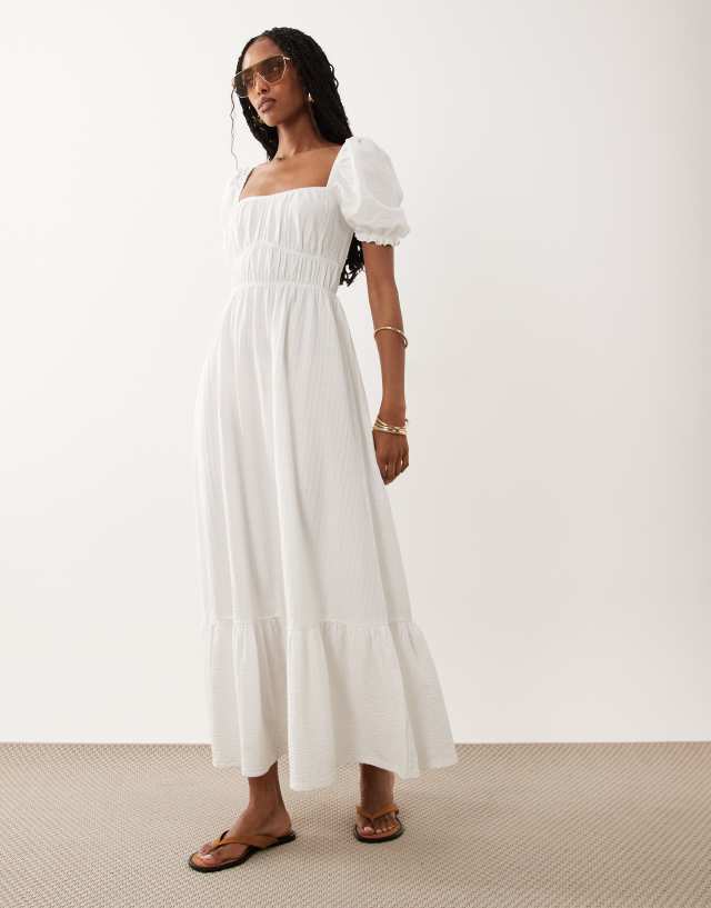 formal milkmaid dress Miss Selfridge - Maxi - Women - Cotton - 0 US milkmaid dress with corset