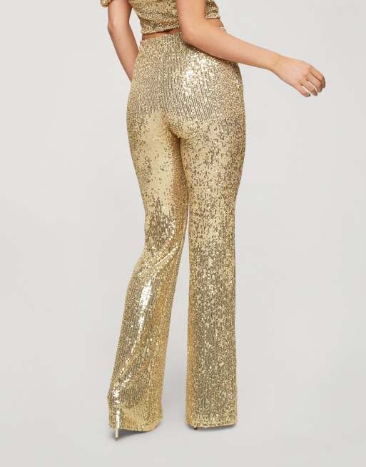 Gold best sale sequin jeans