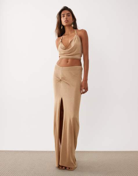 Miss Selfridge – Set aus Glitzerstrick mit verdrehtem Detail - view 1