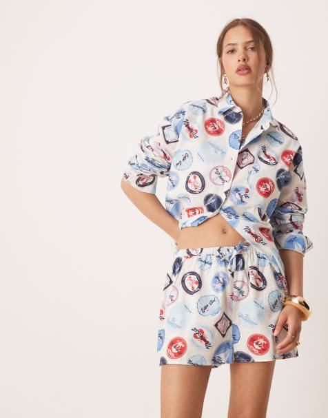 Miss Selfridge – Set mit „Hamptons“-Printmuster - view 1