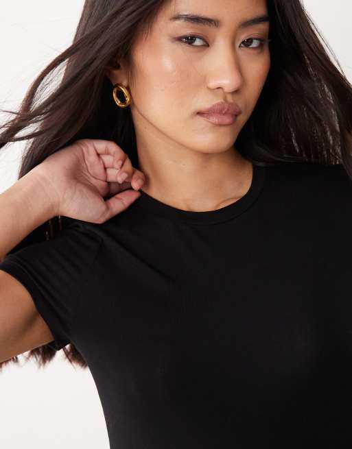 Miss Selfridge - Set van 2 T-shirt body's met korte mouwen, 3 van 4