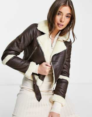 Miss Selfridge Vinyl Faux Leather Trench Coat