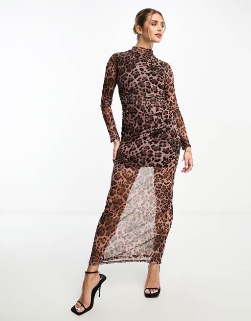 Miss selfridge leopard store dress