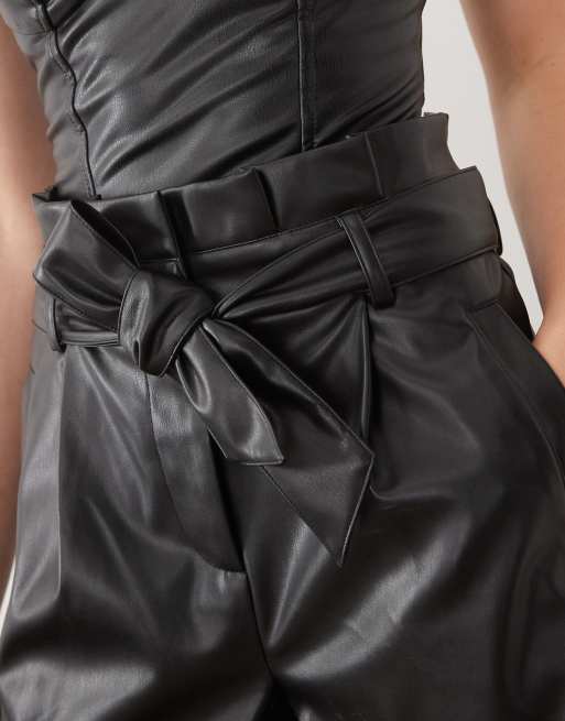 Miss Selfridge - Short en polyuréthane - Noir, 2 de 5