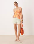[Miss Selfridge] Miss Selfridge shorts in matcha wash-Green 16 Light green