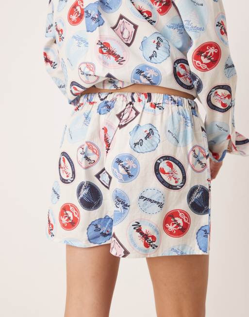 Miss Selfridge shorts in vacation print - part of a set, 3 of 5