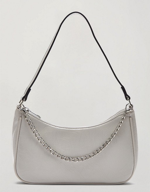 Miss Selfridge shoulder bag in grey