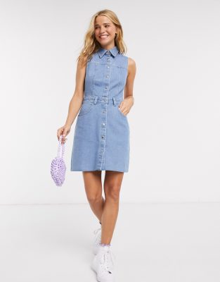 miss selfridge denim dress