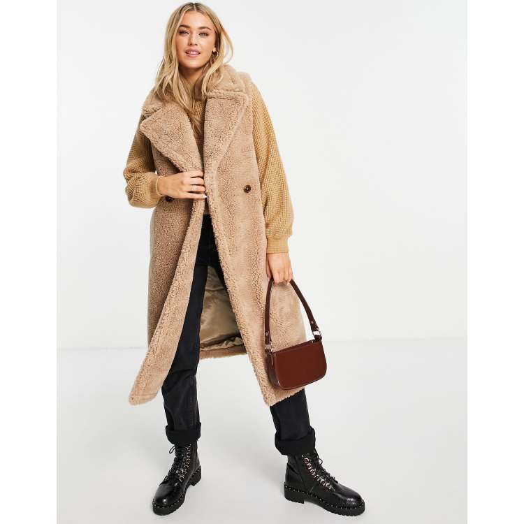 Camel borg 2024 longline coat