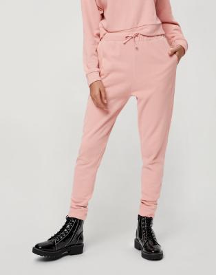 Miss Selfridge slim joggers in rose pink