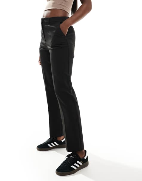 Miss Selfridge slim leg full length trouser in black - view 1