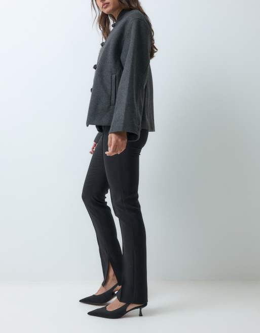 Miss Selfridge slim leg pant in black, 3 of 5