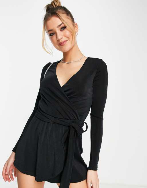 Miss selfridge store black playsuit