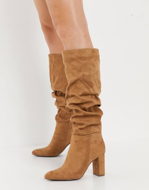 Camel slouch boots sale