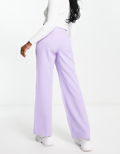 Miss Selfridge slouchy dad pants in lilac
