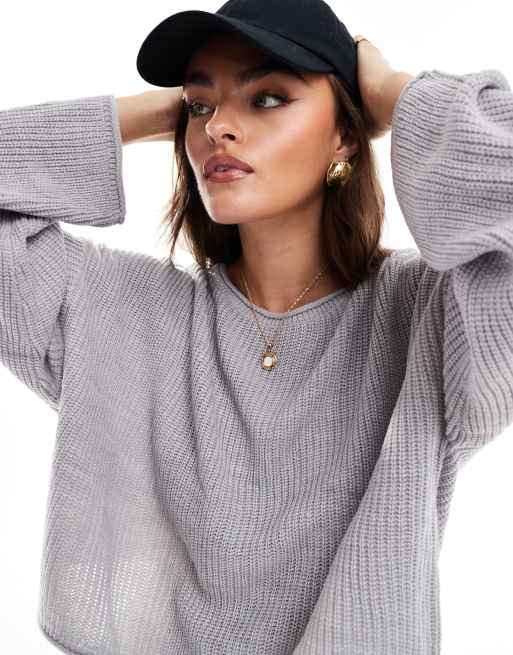 Miss selfridge grey jumper outlet