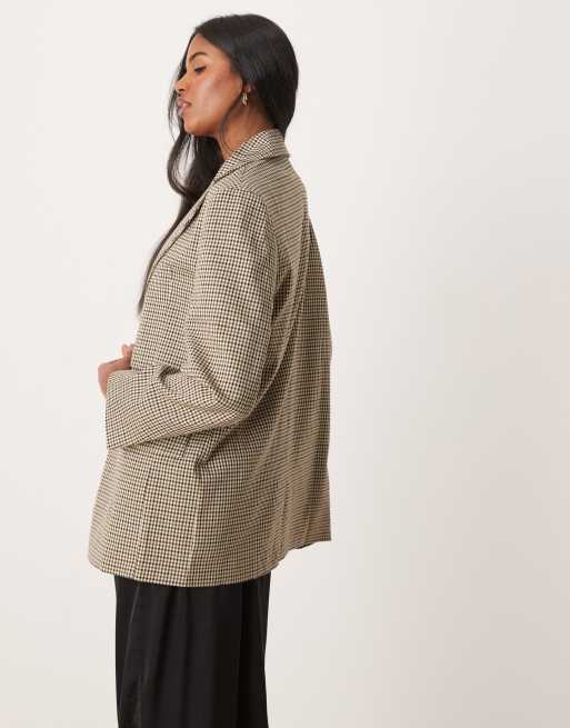 Miss selfridge checked blazer store