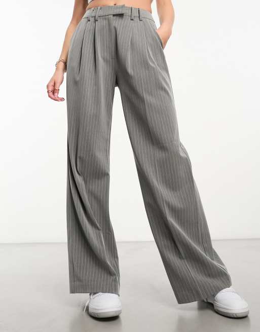  Springrain Womens Wide Leg Track Pants Slouchy Stripe