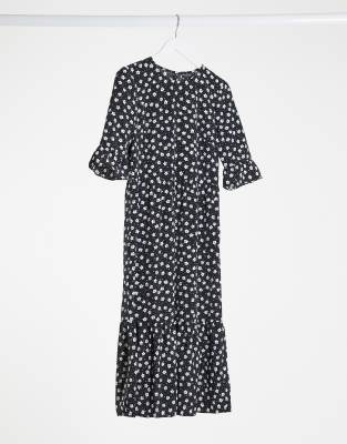 miss selfridge black and white dress