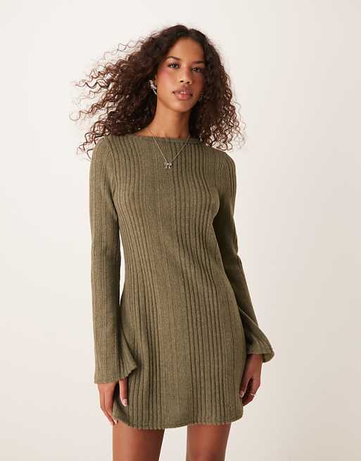 Super Soft Brushed Rib Sweatshirt With Pocket Brown Mix Super Soft Brushed Rib Sweatshirt With Pocket Brown Mix