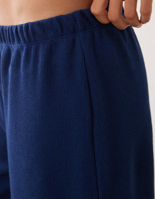 Miss Selfridge soft rib wide leg pant co-ord, 5 of 5