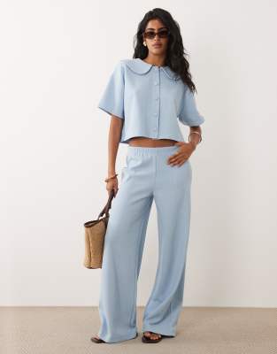 Miss Selfridge Soft Touch Pants In Blue