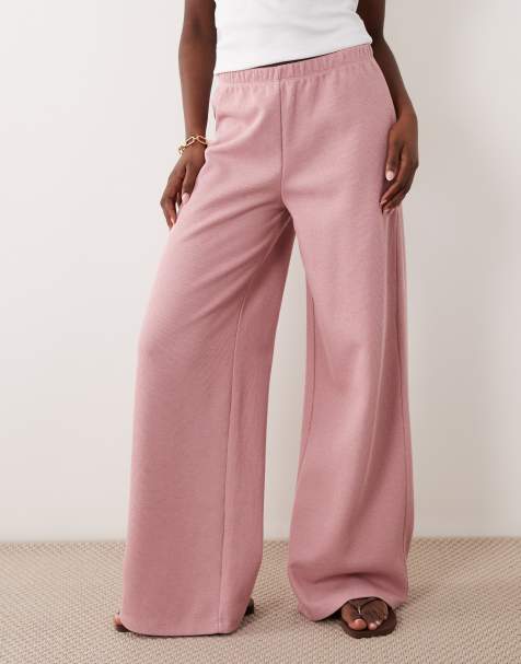 Miss Selfridge soft touch pants in mauve - view 1