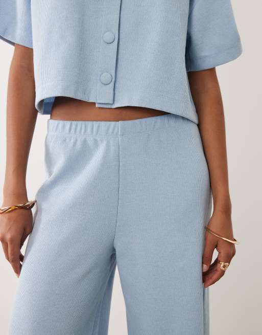 Miss Selfridge soft touch trouser in blue, 3 of 5
