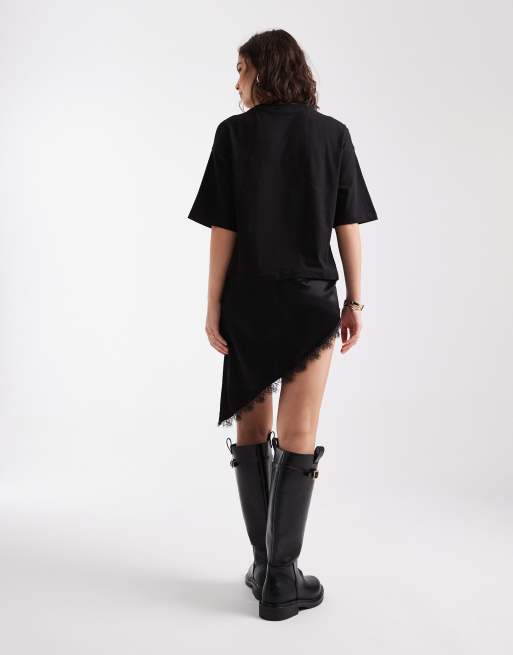Miss Selfridge - Sort 2-i-1 tunikakjole, 2 af 4