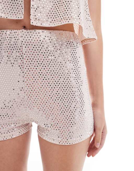 Miss Selfridge sparkly hot pant shorts, 4 of 5