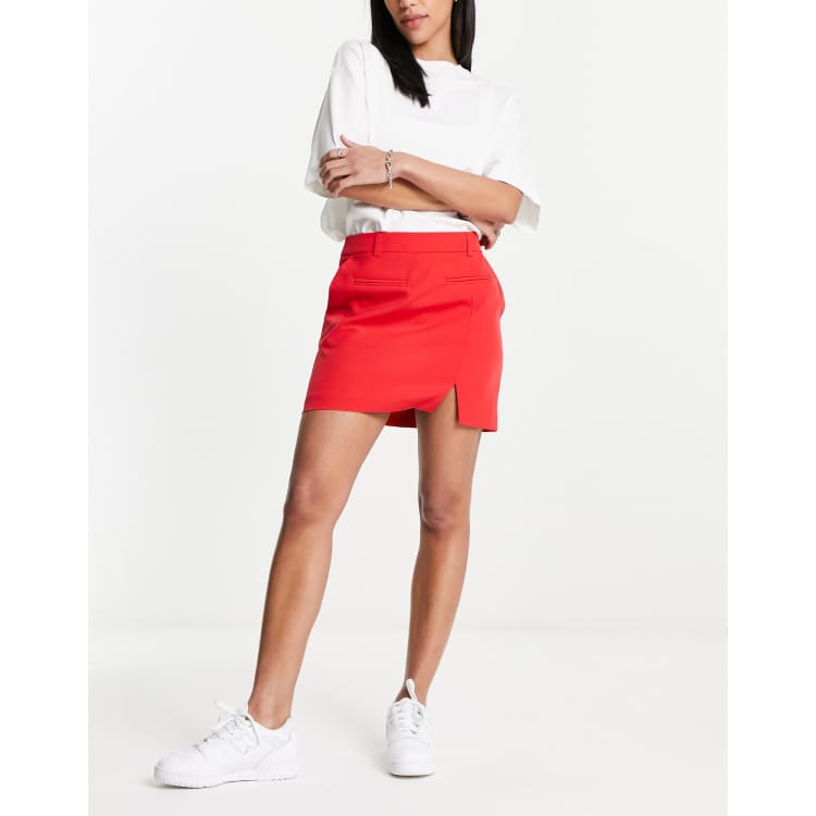 Red mini pencil skirt new arrivals