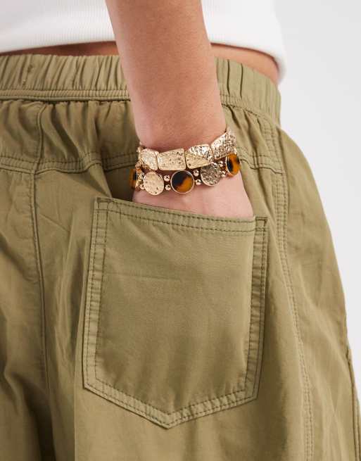 Miss Selfridge – Spodnie barrel w kolorze khaki, 2 z 5