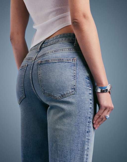 Miss Selfridge straight leg jeans in dirty wash, 4 of 5