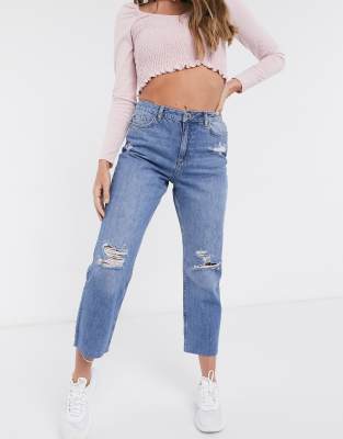 knee flare jeans