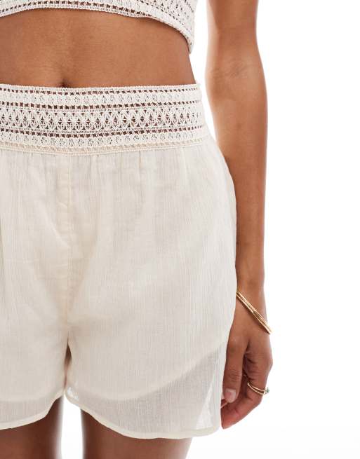 Miss Selfridge – Strand-Shorts in Natur, Kombiteil, 5 von 5