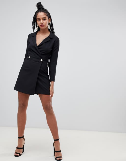 Asos tuxedo hot sale dress