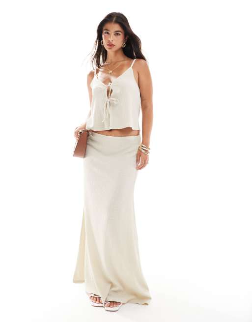 Miss Selfridge – Strukturiertes Set in Steinbeige