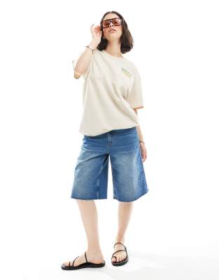 Miss Selfridge Summer Ibiza Graphic Tee In Brown