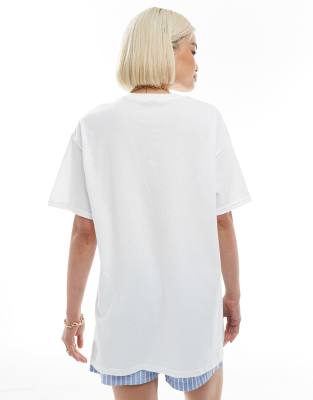 Miss Selfridge Summer Shell Oversized Graphic Tee
