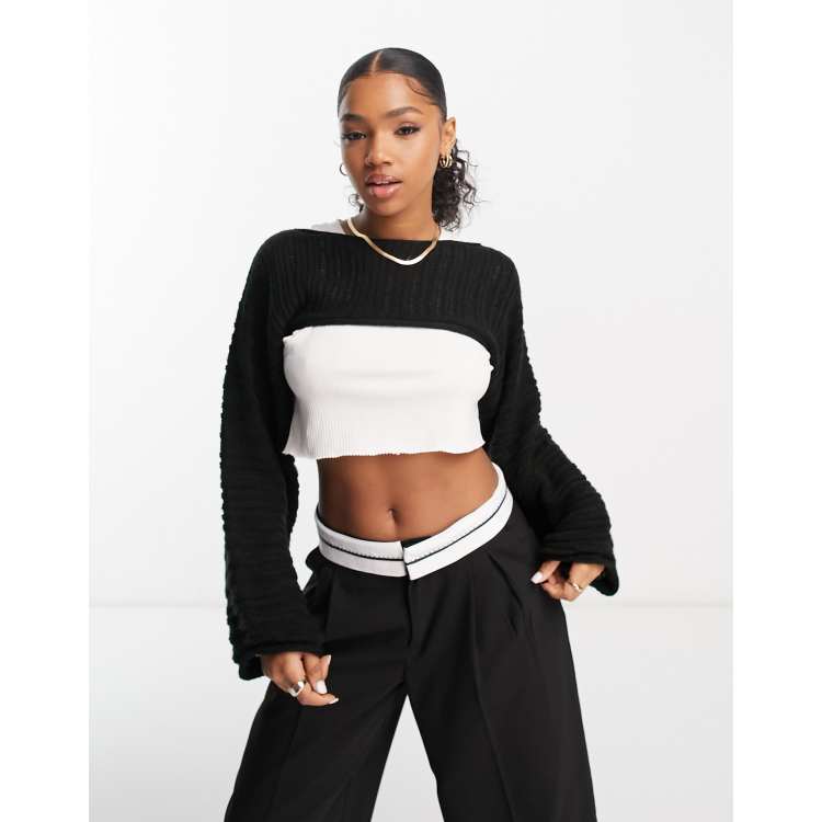 Jumper and crop on sale top