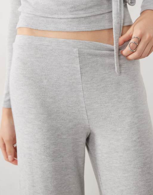 Miss Selfridge super soft brushed culotte pants in gray, 2 of 5