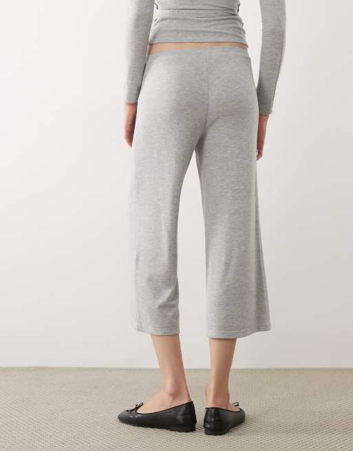 Miss Selfridge super soft brushed culotte pants in gray, 5 of 5