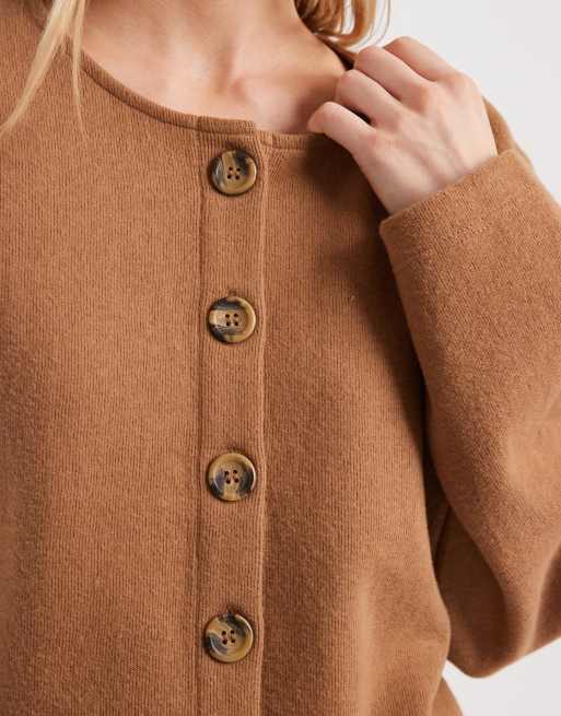 Miss Selfridge super soft cardigan in cinnamon (part of a set) , 2 of 4