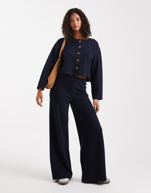 Miss Selfridge super soft cardigan in navy - part of a set, 2 of 4