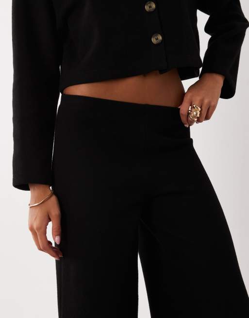 Miss Selfridge super soft pants in black (part of a set), 3 of 5